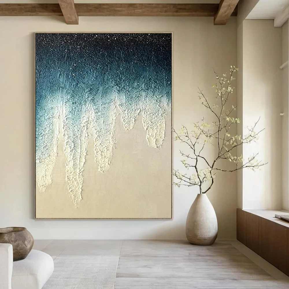 Blue_White_Textured_Gradient_Drip_Canvas_Wall_Art_3K1XE wall art
